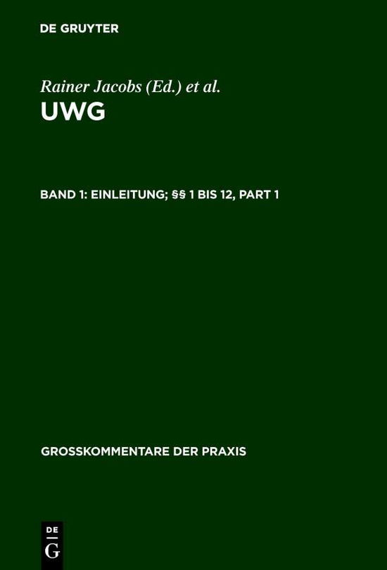 Cover for Et Al. · Einleitung; 1 bis 12, 2 Teile (Book) [German edition] (2007)