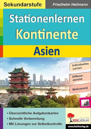 Cover for Friedhelm Heitmann · Stationenlernen Kontinente / Asien (Paperback Bog) (2022)