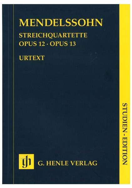 Cover for Mendelssohn · Streichq.12/13,StuPt.HN9270 (Book) (2018)