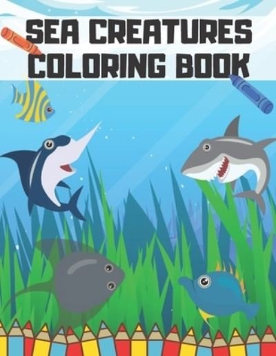 Cover for David Black · Sea Creatures Coloring Book (Paperback Book) (2021)