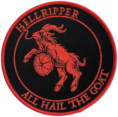 Cover for Hellripper · Patch All Hail The Goat Red (9 cm) (MERCH) (2025)