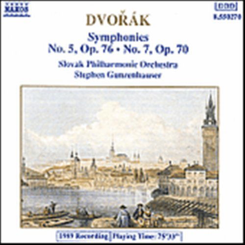 Cover for Gunzenhauser / Slowak. Philh. · DVORAK: Symphonies 5 &amp; 7 (CD) (1991)