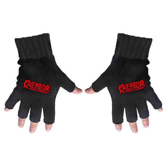 Cover for Rockoff · Kreator: Fingerless Logo (Guanti) (CLOTHES) [Black - Unisex edition]
