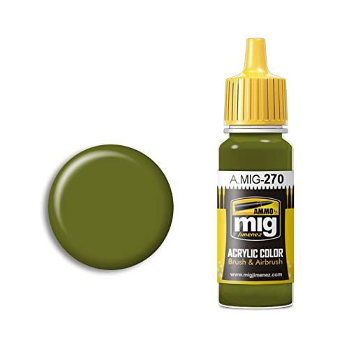 Cover for Ammo Mig Jiminez · Acrylic Color Mitsubishi Interior Green Jar 17Ml (Toys)