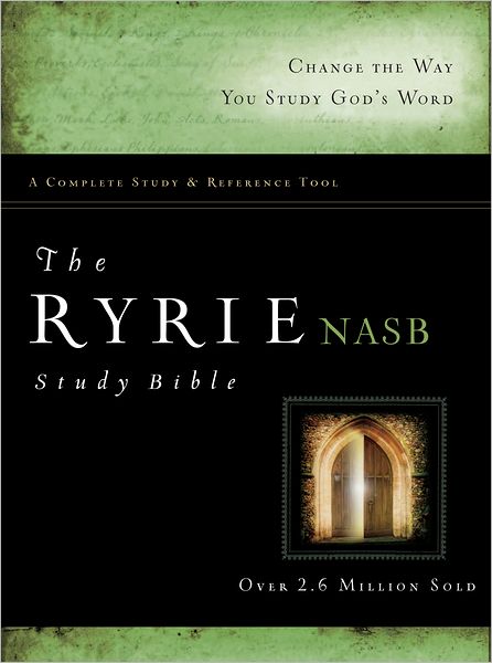 Cover for Charles C. Ryrie · NASB Ryrie Study Bible, Black Genuine Leather, Red Letter (Hardcover Book) (2012)