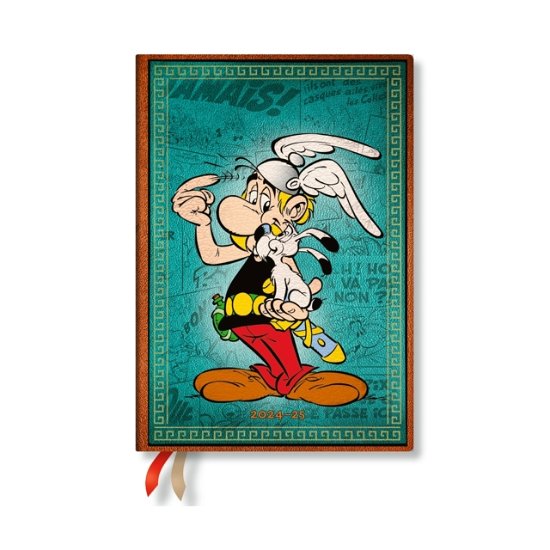 Cover for Paperblanks · Asterix the Gaul (The Adventures of Asterix) Midi 12-month Horizontal Hardback Dayplanner 2025 (Elastic Band Closure) - The Adventures of Asterix (Hardcover Book) (2024)