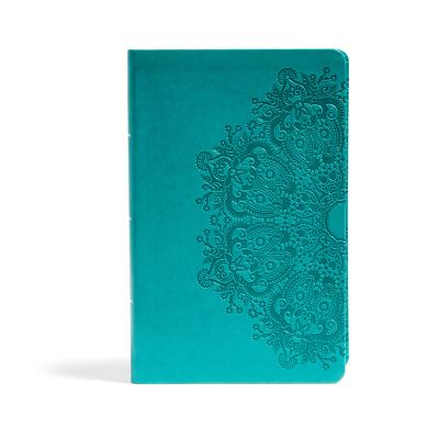 Cover for CSB Bibles by Holman · CSB Large Print Personal Size Reference Bible, Teal LeatherTouch, Indexed (Imitation Leather Bo) (2017)