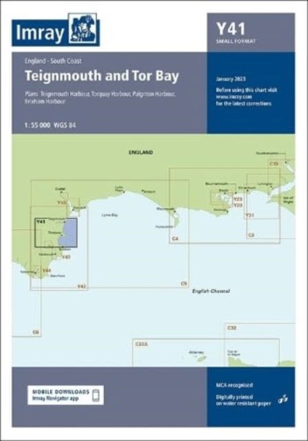 Cover for Imray · Imray Chart Y41: Teignmouth and Tor Bay (Small Format) - Y Charts (Kartor) [New edition] (2023)