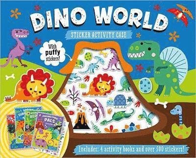 Cover for Make Believe Ideas · Dino World Sticker Activity Case - Box Sets (Paperback Bog) (2021)