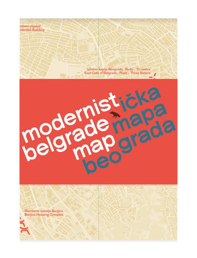Cover for Ljubica Slavkovic · Modernist Belgrade Map: Modernisticka mapa Beograda (Landkart) (2019)