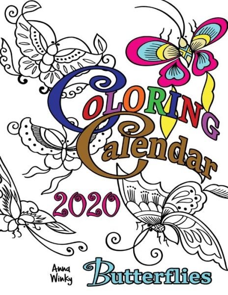 Cover for Anna Winky · Coloring Calendar 2020 Butterflies (Pocketbok) (2019)