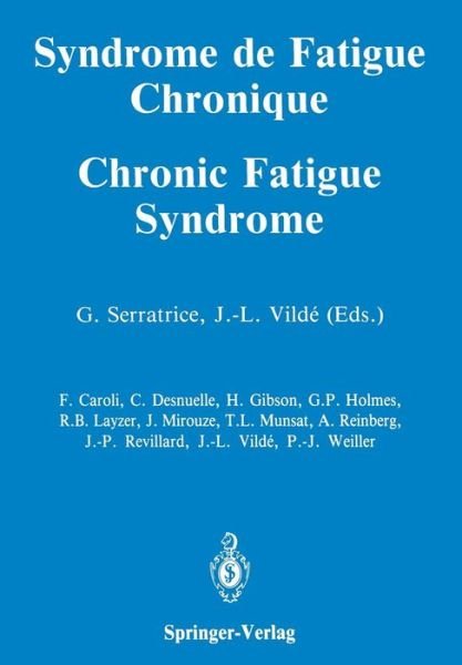 Cover for Georges Serratrice · Syndrome de Fatigue Chronique / Chronic Fatigue Syndrome (Pocketbok) [1991 edition] (2011)
