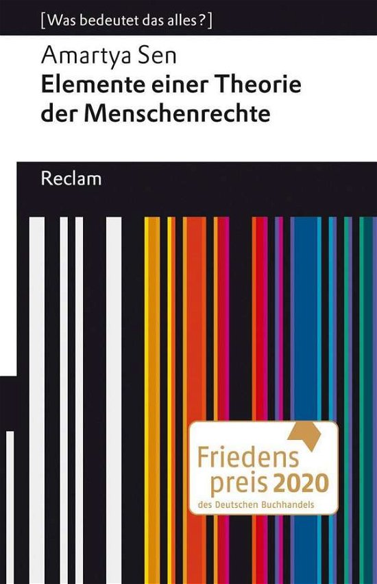 Cover for Sen · Elemente einer Theorie der Menschen (Book)
