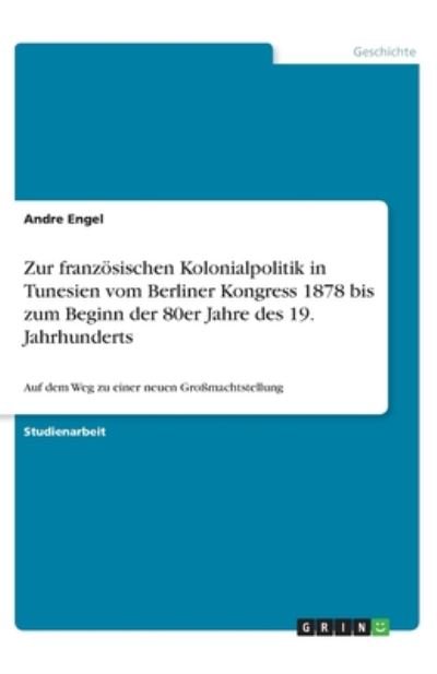 Cover for Engel · Zur französischen Kolonialpolitik (Book)