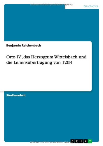 Cover for Reichenbach · Otto IV., das Herzogtum Wit (Book) [German edition] (2013)