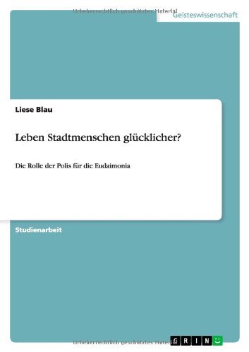 Cover for Blau · Leben Stadtmenschen glücklicher? (Bog) [German edition] (2012)
