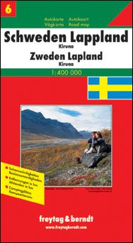 Cover for Freytag &amp; Berndt · Freytag &amp; Berndt Road Map: Schweden Lappland (Hardcover bog) (2019)