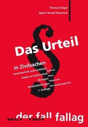 Cover for Dräger · Das Urteil in Zivilsachen (Buch)