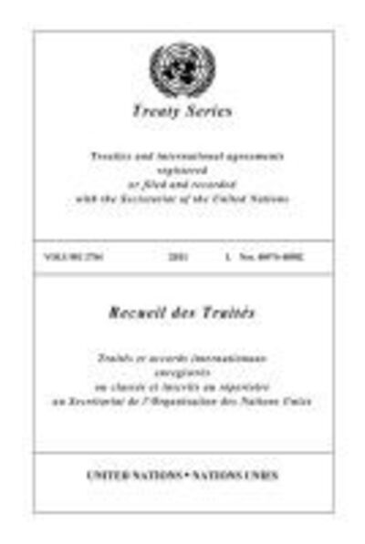 Cover for United Nations · Treaty Series 2784 (English / French Edition) (Pocketbok) [French edition] (2017)