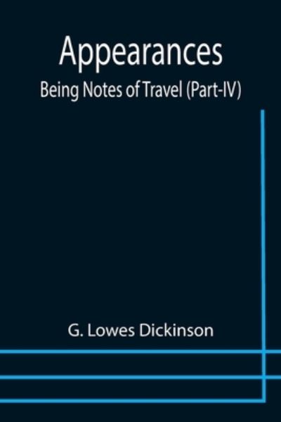 Cover for G. Lowes Dickinson · Appearances (Paperback Book) (2021)