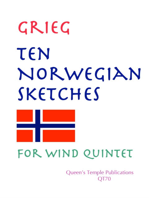 Cover for Edvard Grieg · Ten Norwegian Sketches (Sheet music) (2004)