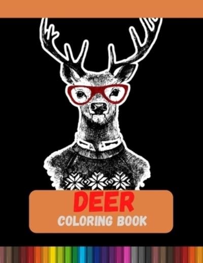 Deer Coloring Book - DXL Print - Bøger - Independently Published - 9798582383703 - 17. december 2020