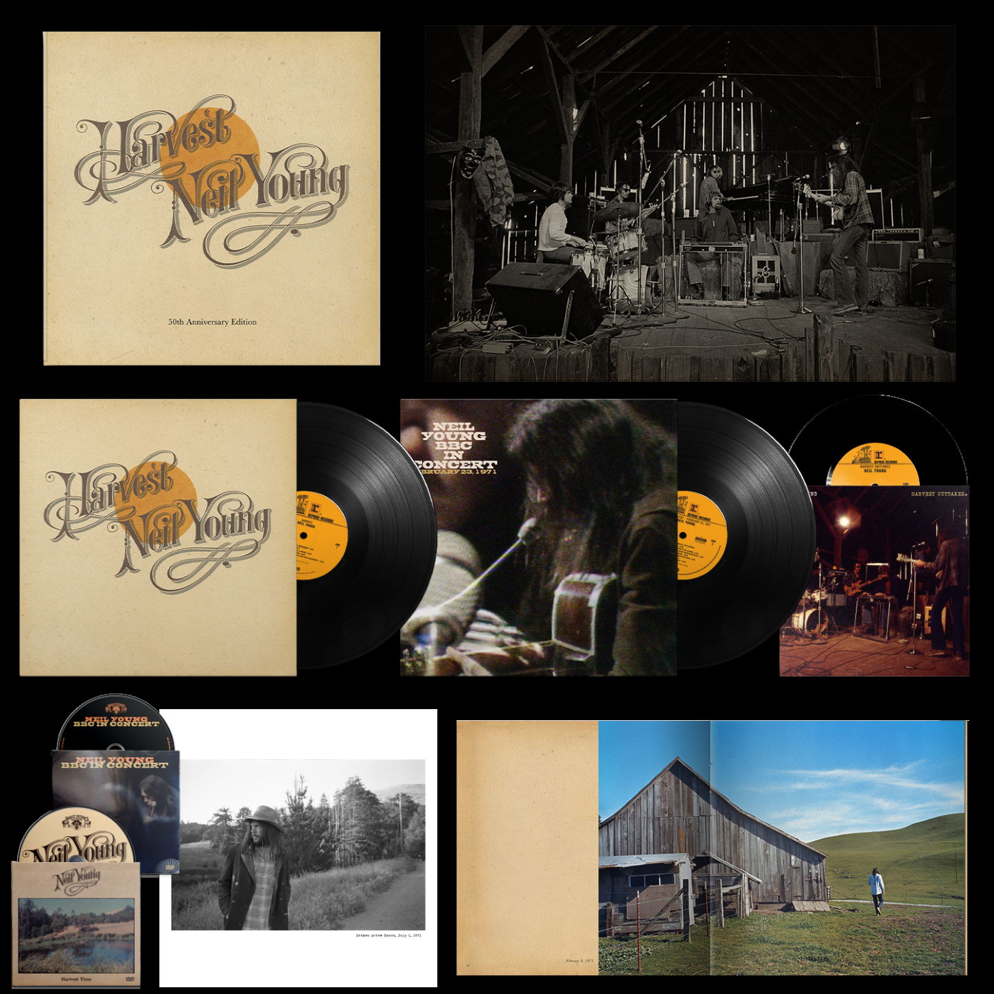 Neil Young · Harvest (50th Anniversary Edition) (LP/DVD) [Deluxe