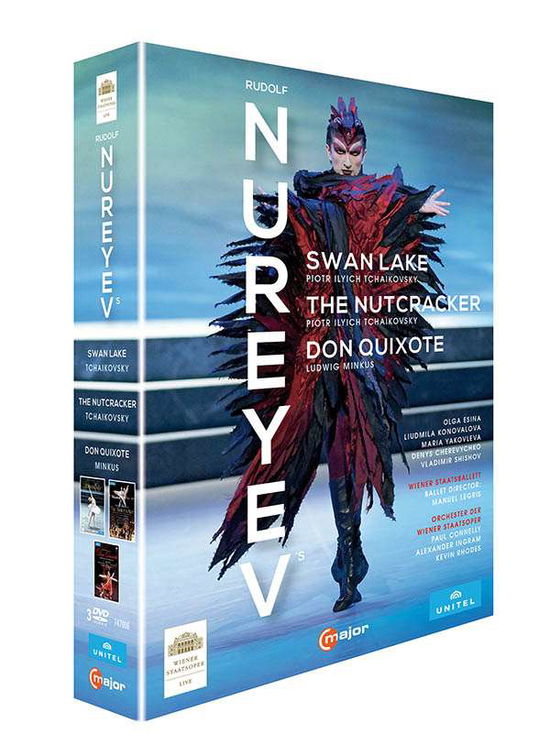 Cover for Nureyev Box / Swan Lake / Nutcracker / Don Quixote (MDVD) (2018)