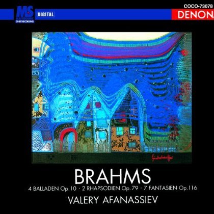 Cover for Valery Afanassiev · Brahms: Piano Works Vol.2 [4 Balladen Op.10 - 2 Rhapsodien Op.79 - 7 Fan (CD) [Japan Import edition] (2010)