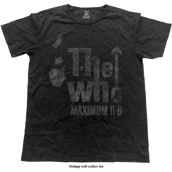 The Who Unisex Vintage T-Shirt: Max R&B - The Who - Produtos - Bravado - 5055979993704 - 