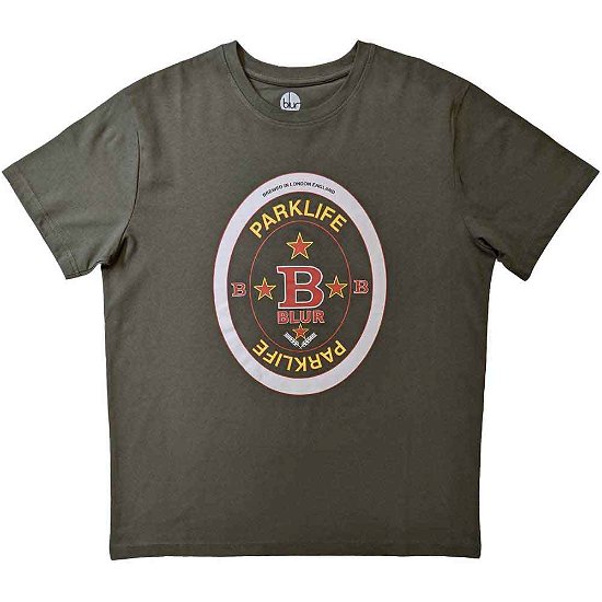 Cover for Blur · Blur Unisex T-Shirt: Parklife Beermat (T-shirt) [size XL] [Green - Unisex edition]