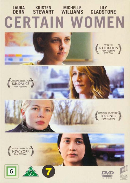 Cover for Laura Dern / Kristen Stewart / Michelle Williams / Lily Gladstone · Certain Women (DVD) (2017)