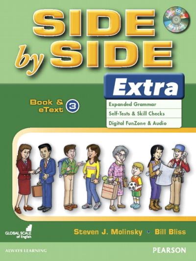 Cover for Bill Bliss · Side by Side Extra 3 Book &amp; eText with CD (Book) (2018)