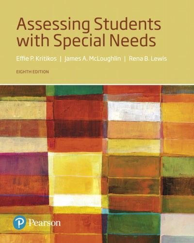 Cover for Effie P. Kritikos · Assessing Students with Special Needs (Paperback Book) (2017)