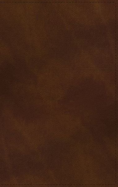 Cover for Zondervan · NIV, Thinline Bible, Passaggio Setting, Leathersoft, Brown, Red Letter, Comfort Print : Elegantly uniting single and double columns into one Passaggio Setting Bible design (Imiteret Læderbog) (2021)