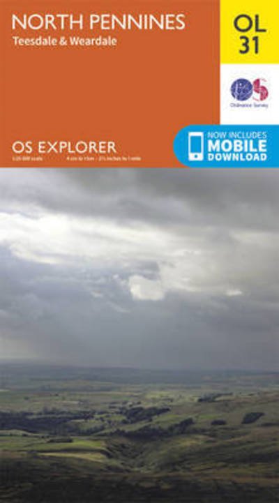 North Pennines - Teesdale & Weardale - OS Explorer Map - Ordnance Survey - Boeken - Ordnance Survey - 9780319242704 - 10 juni 2015