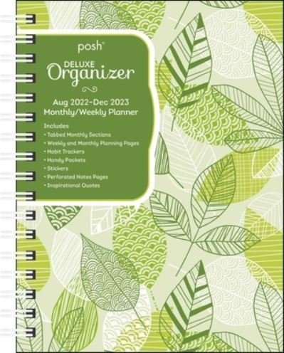 Cover for Andrews McMeel Publishing · Posh: Deluxe Organizer 17-Month 2022-2023 Monthly / Weekly Softcover Planner Calendar: Leafy Green (Calendar) (2022)