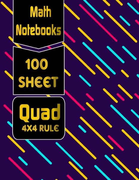 Cover for Sam Adam · Math Notebooks Quad 4x4 Rule, 100 Sheets (Paperback Book) (2019)