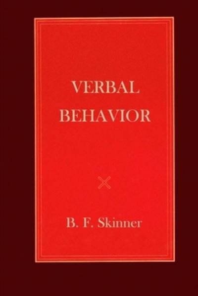 Cover for B F Skinner · Verbal Behavior (Paperback Bog) (2024)