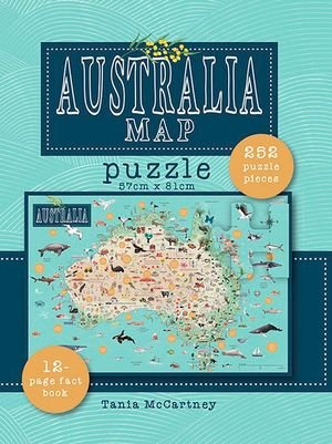 Australia Map Puzzle: Includes book & 252-piece puzzle - Tania McCartney - Board game - Hardie Grant Explore - 9781741176704 - June 1, 2019