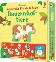 Allererstes Puzzle & Buch: Bauernhoftiere - Matthew Oldham - Andere - Usborne Verlag - 9781789415704 - 20. Oktober 2021