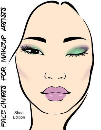 Face Charts for Makeup Artists Shea Edition - Blake Anderson - Books - Createspace Independent Publishing Platf - 9781983880704 - January 16, 2018