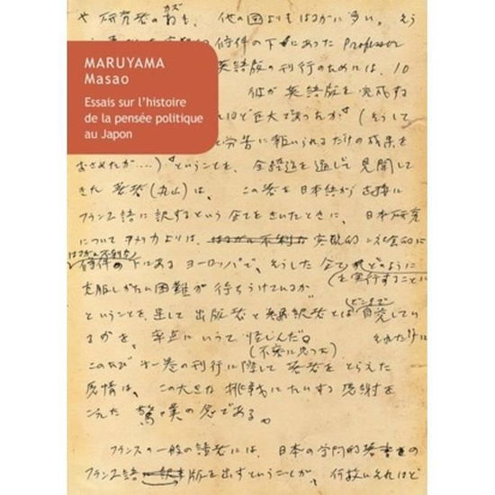 Cover for Masao Maruyama · Essais Sur l'Histoire de la Pensee Politique Au Japon (Paperback Book) (2018)