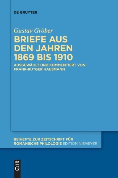 Cover for Gröber · Briefe aus den Jahren 1869 bis 1 (Bok) (2020)