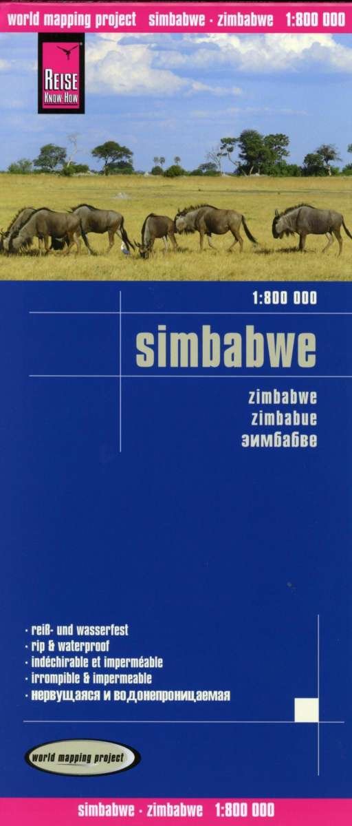 Cover for Reise Know-How · World Mapping Project: Zimbabwe (Innbunden bok) (2019)
