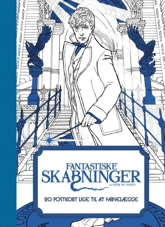 Fantastiske skabninger og hvor de findes: Fantastiske skabninger og hvor de findes: 20 postkort lige til at farvelægge -  - Livros - HarperCollins Nordic - 9788771910704 - 1 de dezembro de 2016