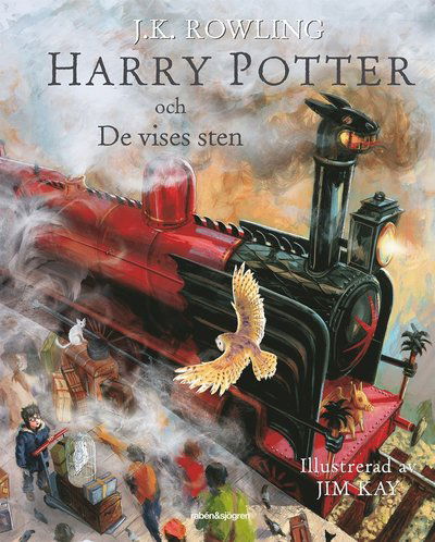 Harry Potter illustrerad: Harry Potter och de vises sten - J. K. Rowling - Książki - Rabén & Sjögren - 9789129697704 - 7 października 2015