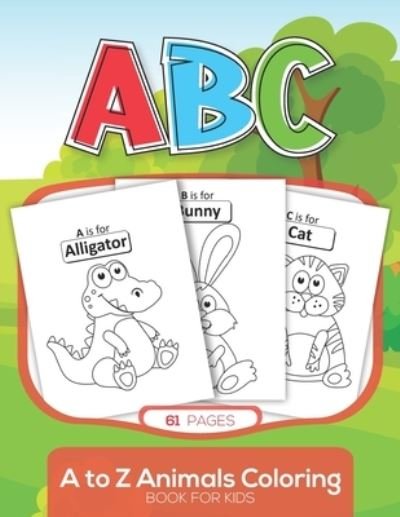 Cover for Larra Press Publishing · ABC A to Z Animals Coloring Book for Kids (Pocketbok) (2020)