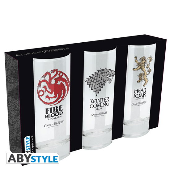 Cover for Abystyle · Game Of Thrones - 3 Glasses Set X2 (Leketøy) (2019)