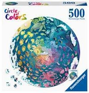 Cover for Round Puzzle Circle Of Colors · Ocean / Submarine (500 Stukjes) (Puslespil)